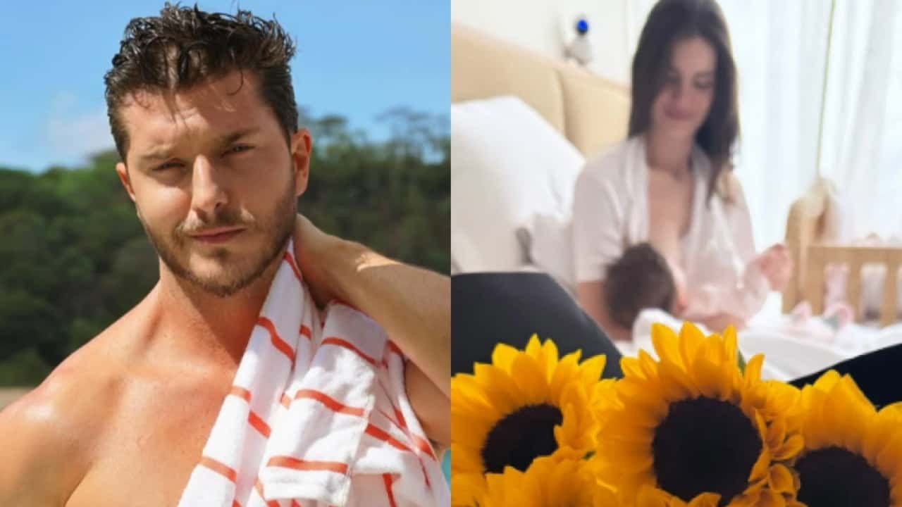 Klebber Toledo completa 40 anos e se declara a Camila Queiroz e à filha em foto rara