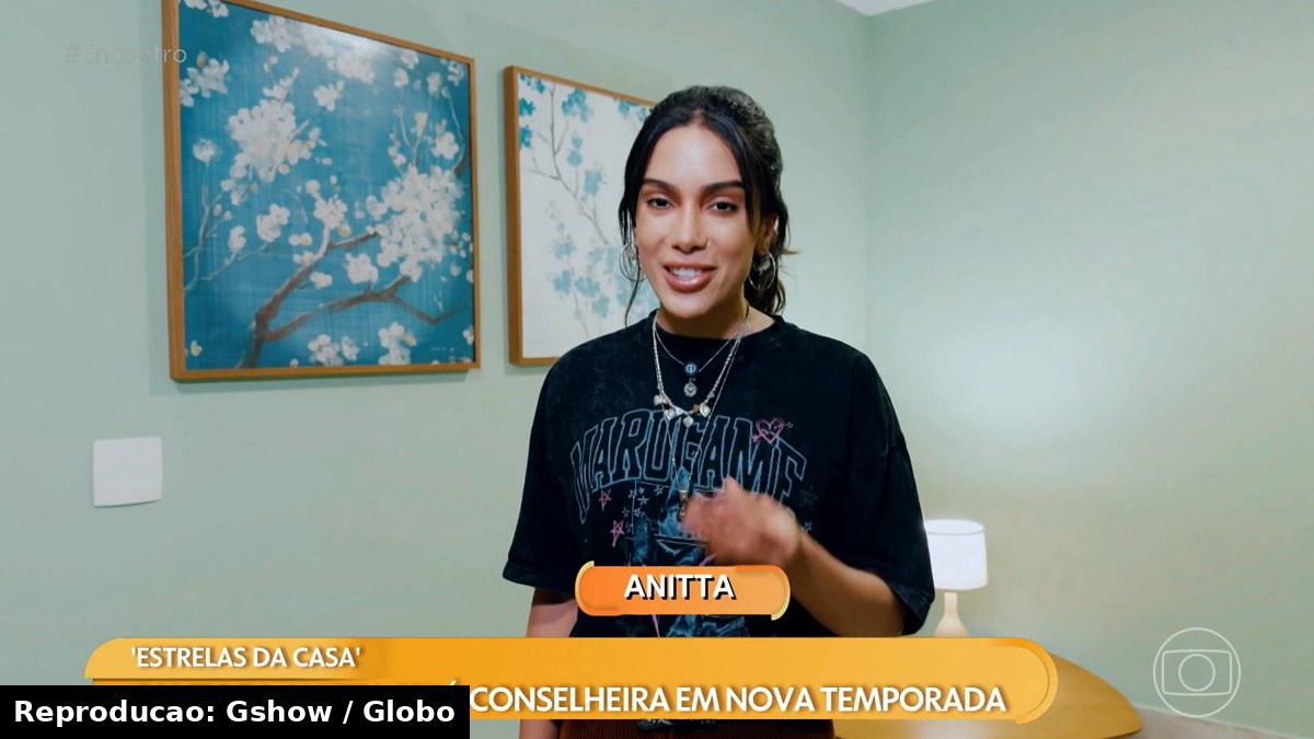 Anitta vira conselheira do ‘Estrelas da Casa’ na nova temporada