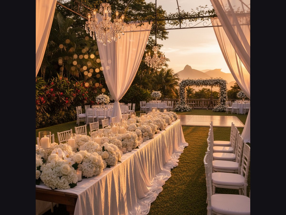 Giulia Be e Conor Kennedy revelam casamento no Cristo Redent