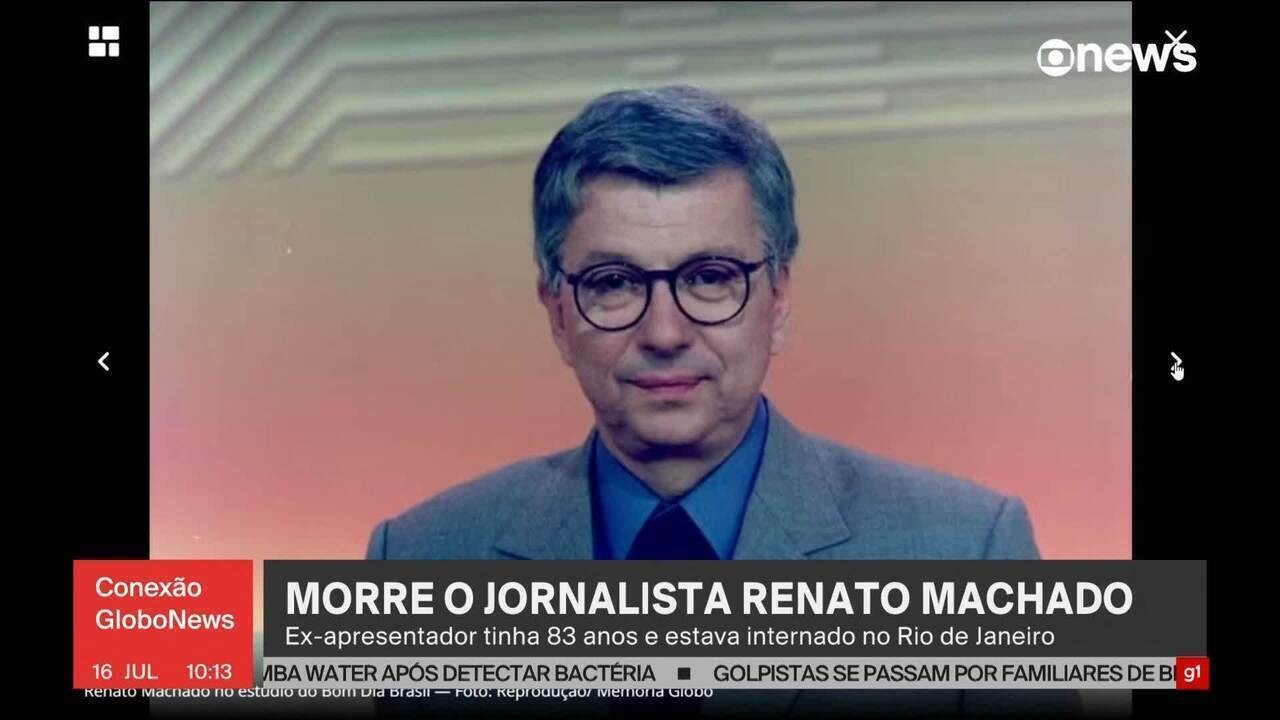Renato Machado, ex-apresentador do Bom Dia Brasil, morre aos 83 anos