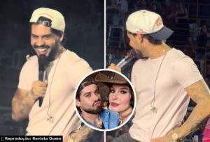 Zé Felipe cita Ana Castela em show e ela responde