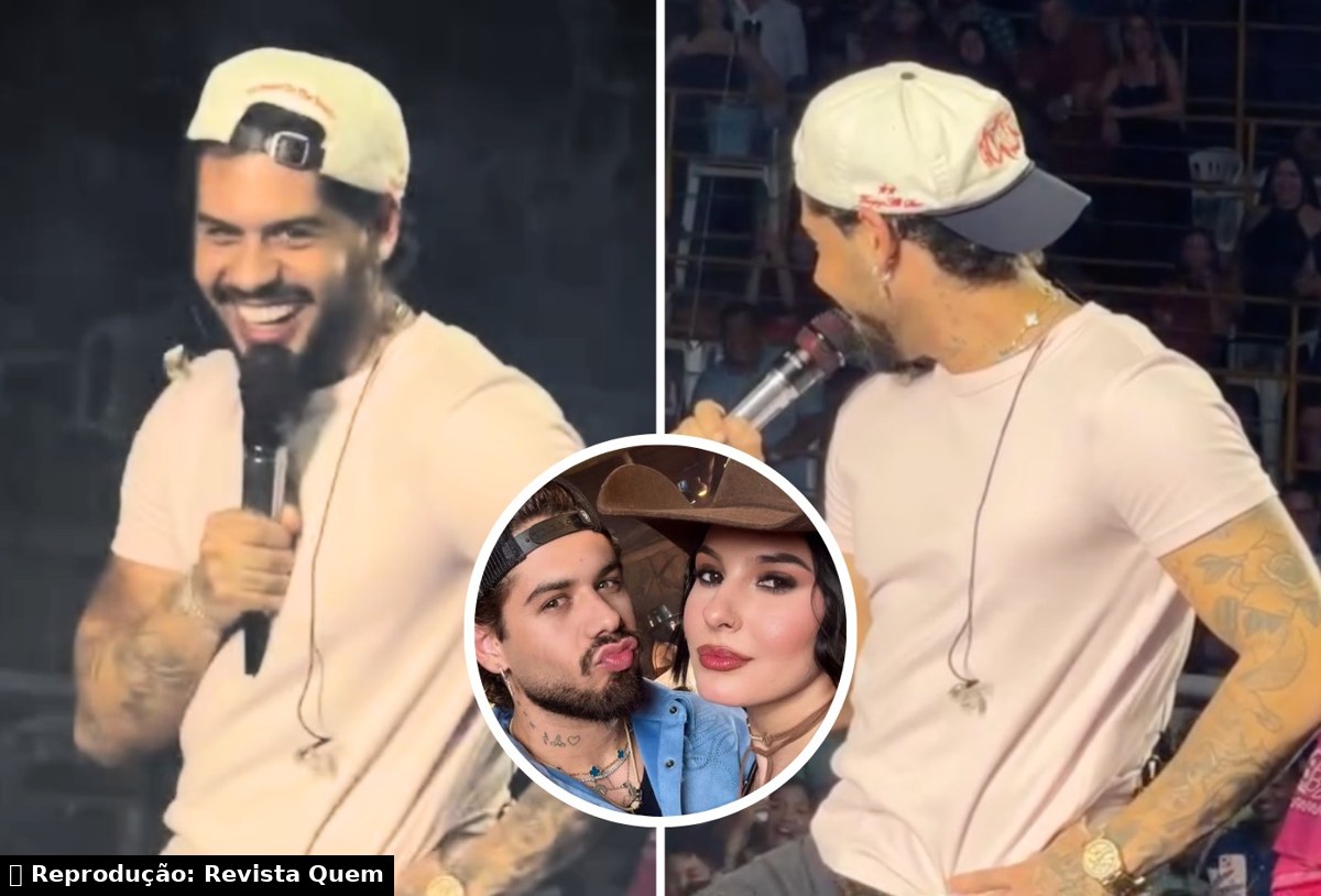 Zé Felipe manda recado para Ana Castela em show e web pede reconciliação