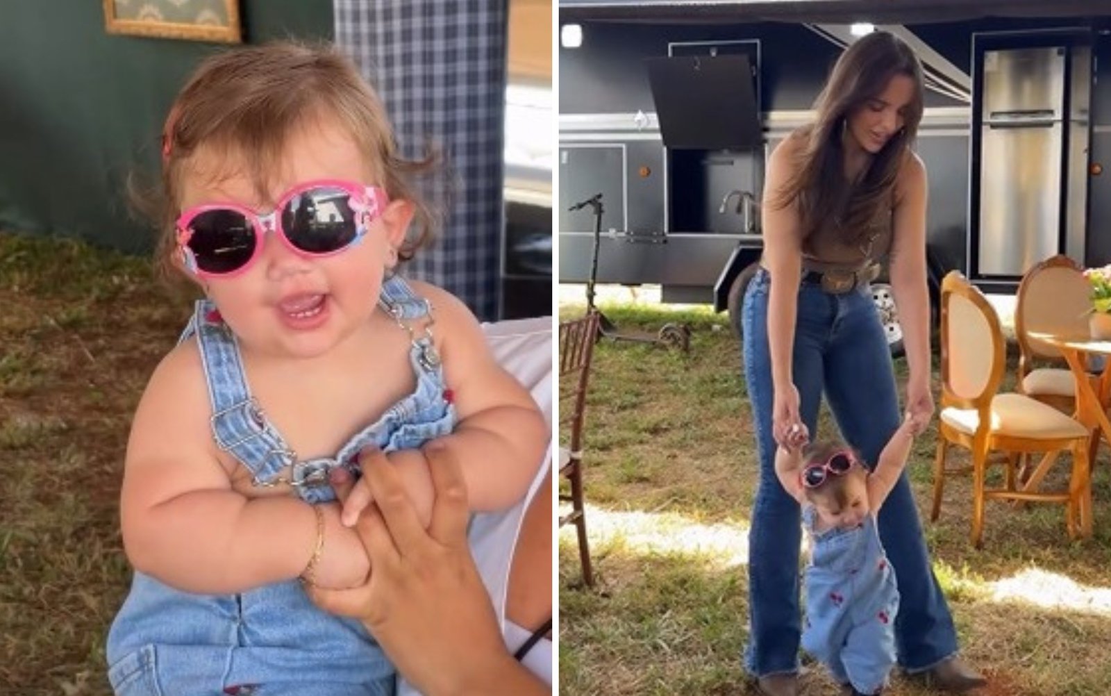 Filha de Nattan e Rafa Kalimann rouba a cena em Barretos e derrete a web