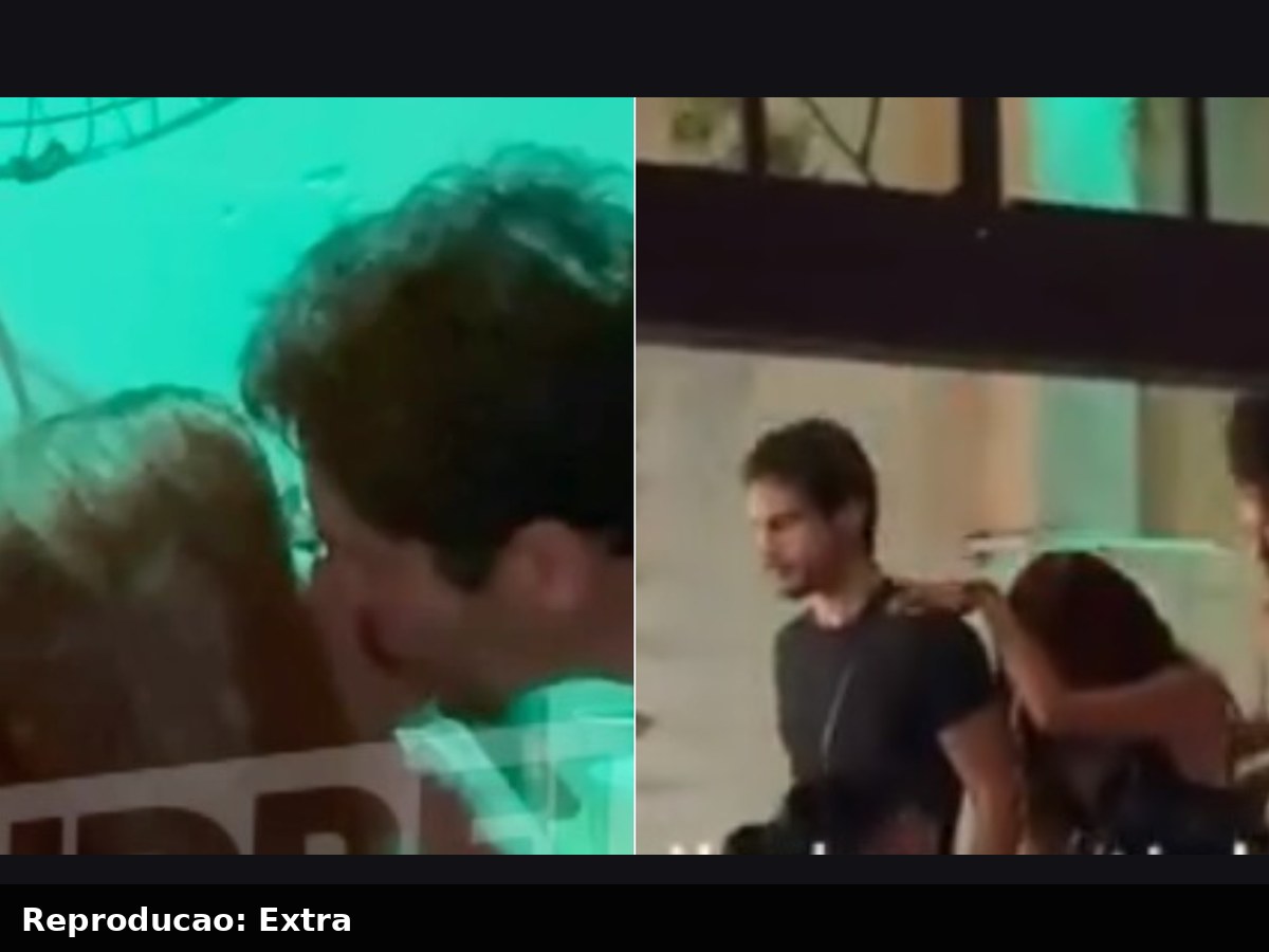 Anitta e Danilo Mesquita são flagrados aos beijos em bar no Centro do Rio