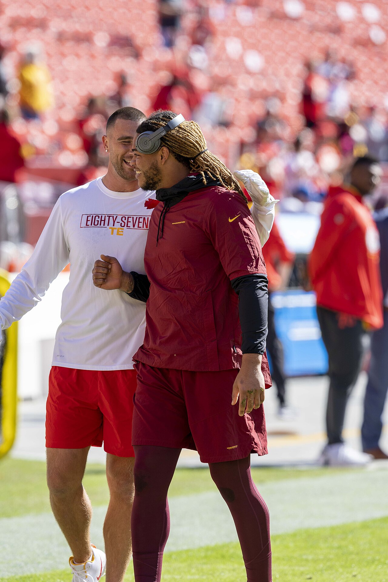 Travis Kelce em foto de acervo livre